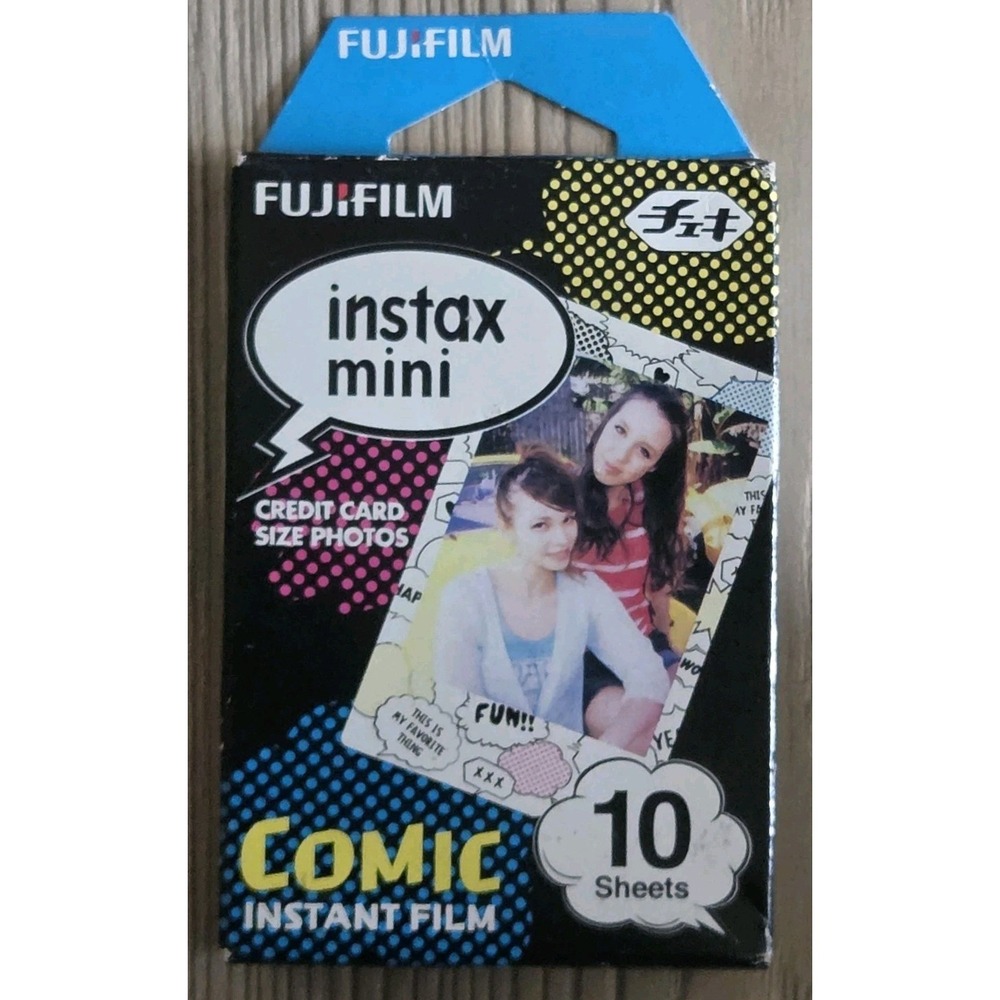 Fujifilm Instax Mini Comic Instant Film 10 Sheets Card Sized Photos Exp 2017-10